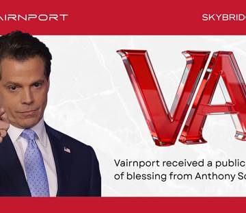 Vairnport (AI-powered quantitative asset management platform) Receives Public Congratulatory Message from Anthony Scaramucci