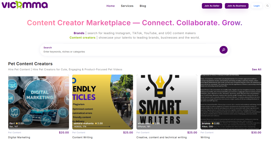 Vicomma Launches Global Creator Marketplace to Close the Gap Between Brands and Authentic Content