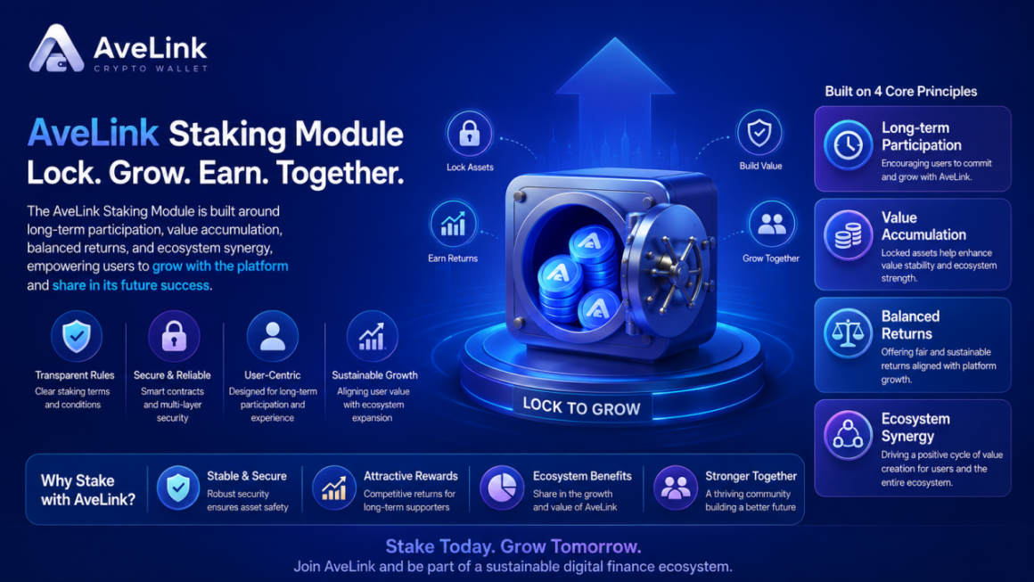 AveLink Launches Lock-Up Mechanism Module, Exploring a Balanced Path Between Long-Term Value and Returns