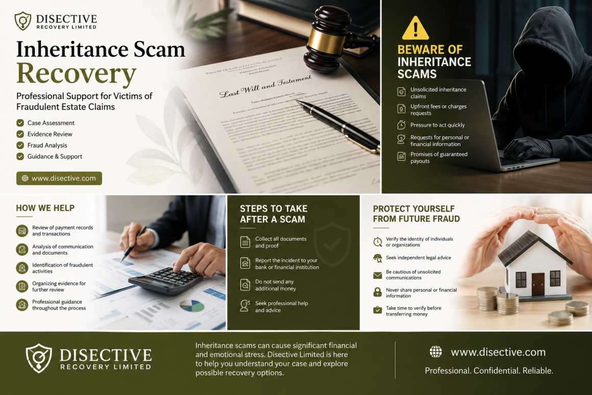 Disective Limited: Inheritance Scam Recovery for Victims of Fraudulent Estate Claims
