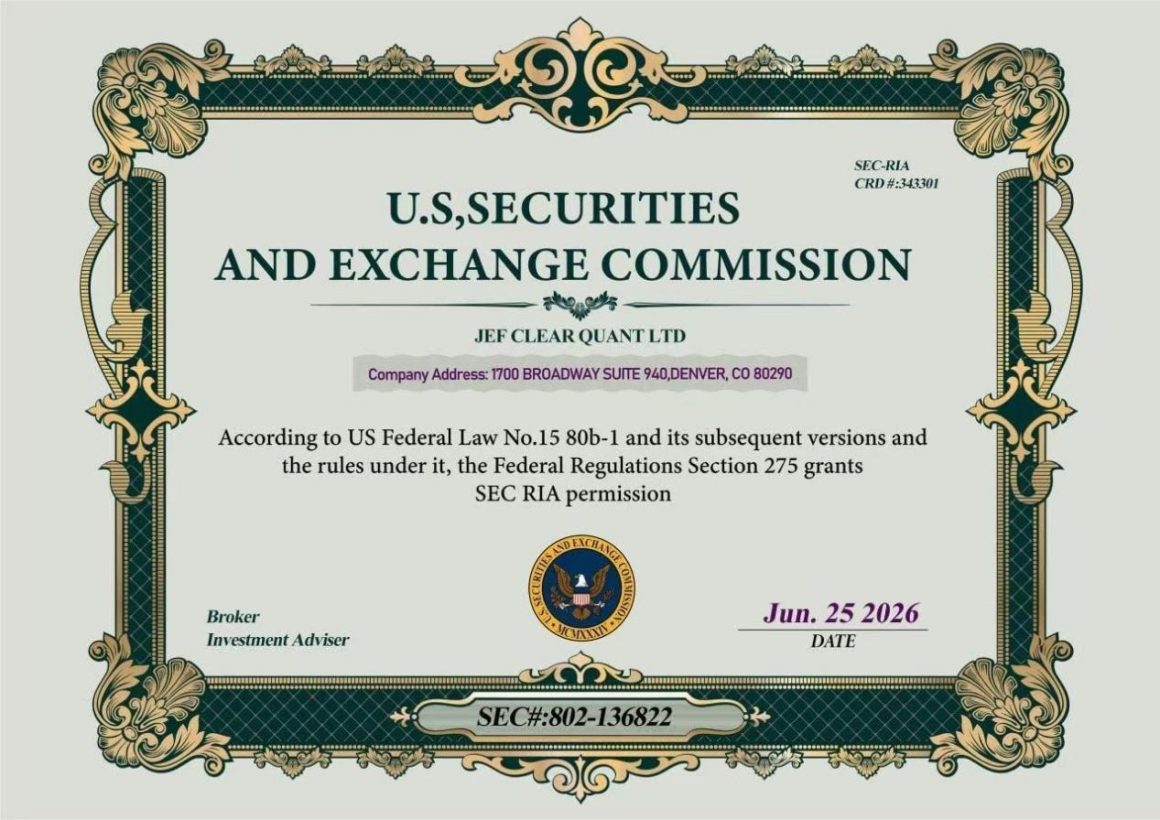 JEF Clear Quant Ltd JEF AI Quantitative Trading