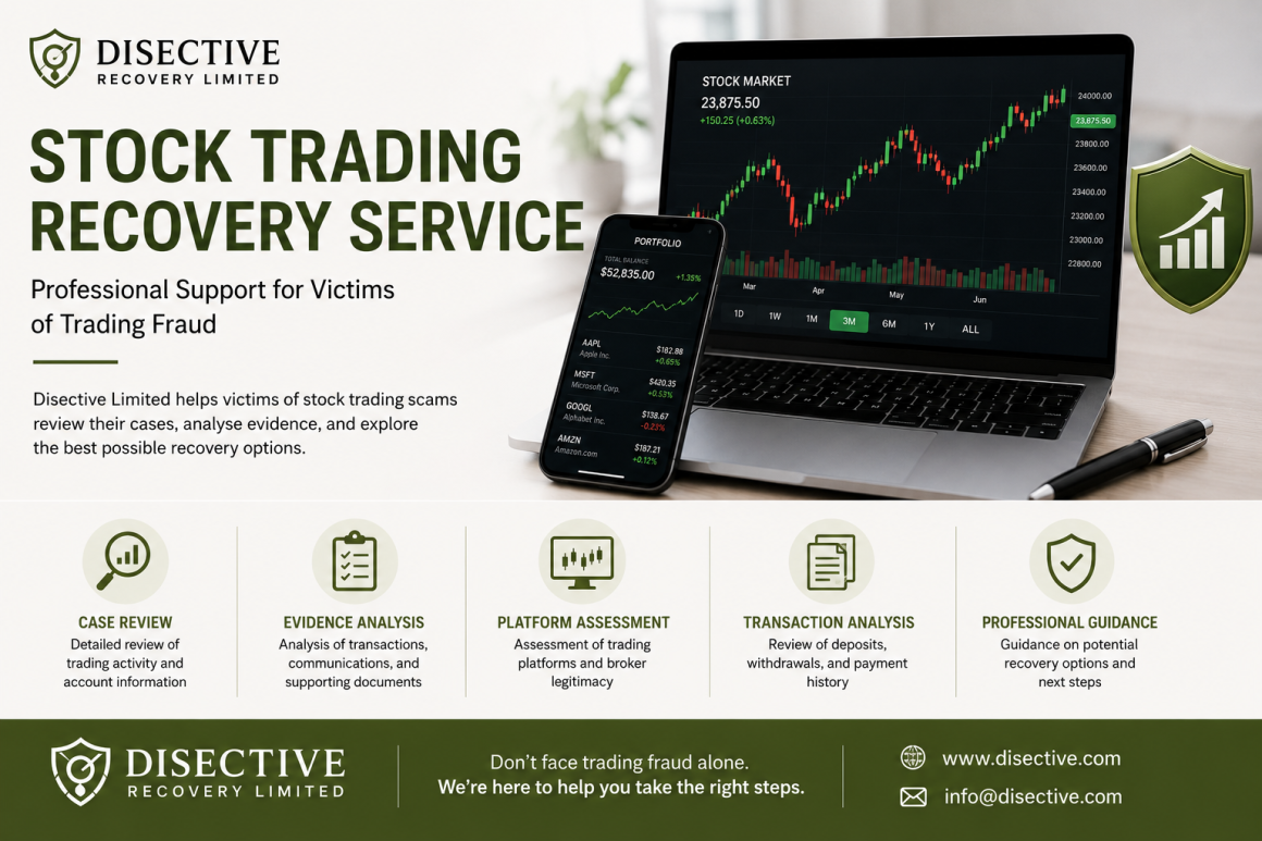 Disective Limited: Stock Trading Recovery Service for Victims of Trading Fraud
