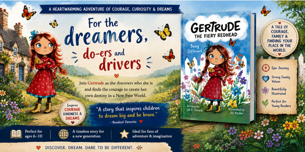 Jill E. Hersch Releases Gertrude: The Fiery Redhead – Being Different, an Illustrated Historical Story Rooted in Family Heritage