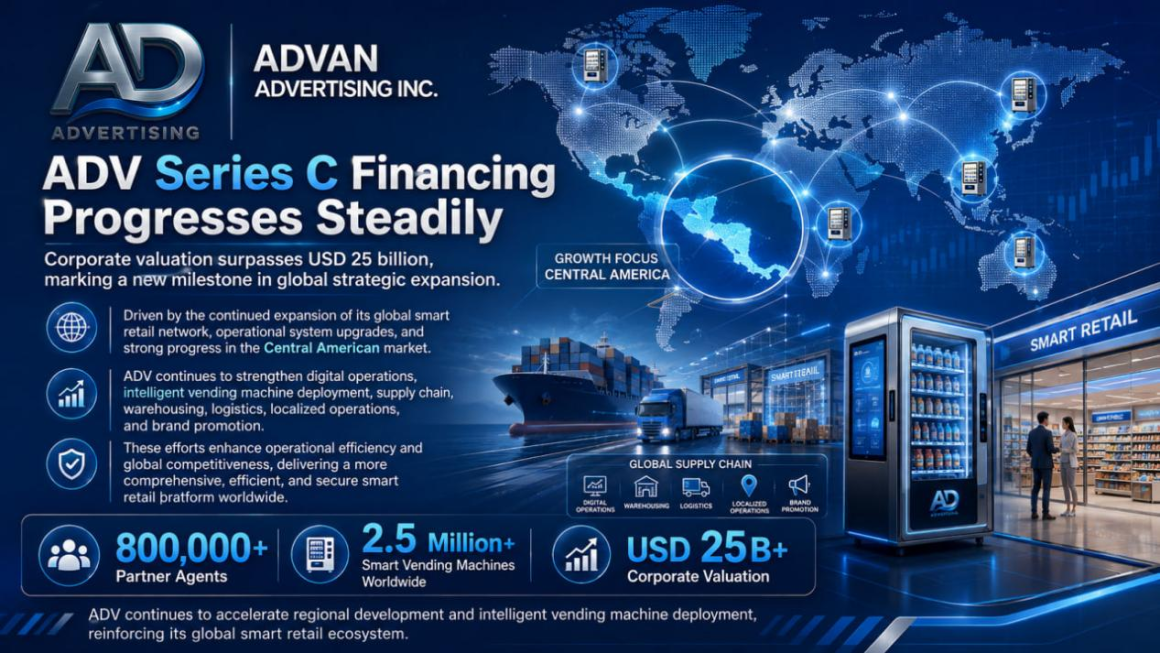ADVAN ADVERTISING INC. (ADVAPP) surpasses $25 billion valuation in Series C funding.