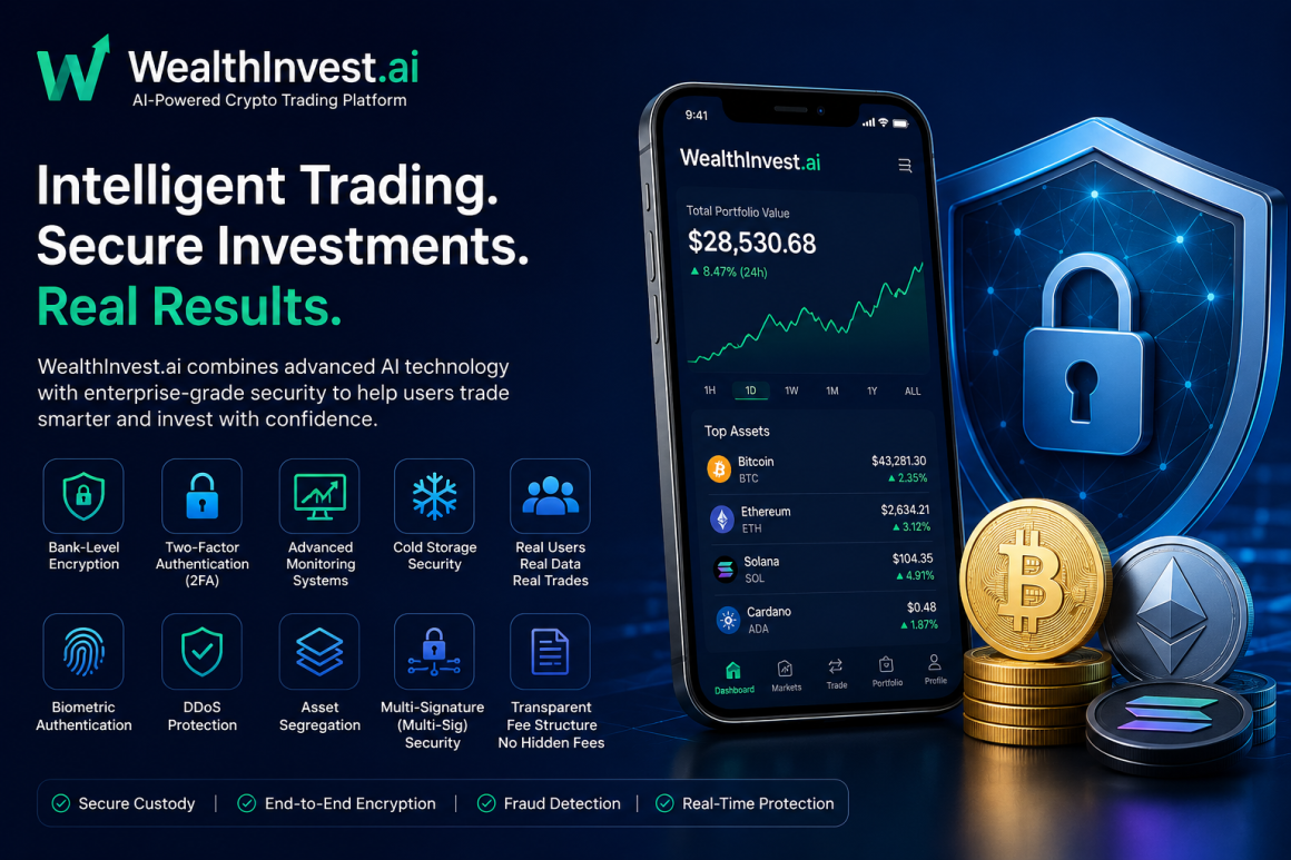 WealthInvest Highlights a Security First Approach to AI Powered Crypto Trading and Portfolio Management
