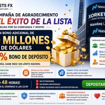 Listing Success Appreciation Campaign: XORKETS FX Adds an Extra US$20 Million Bonus Pool with a 200% Deposit Reward
