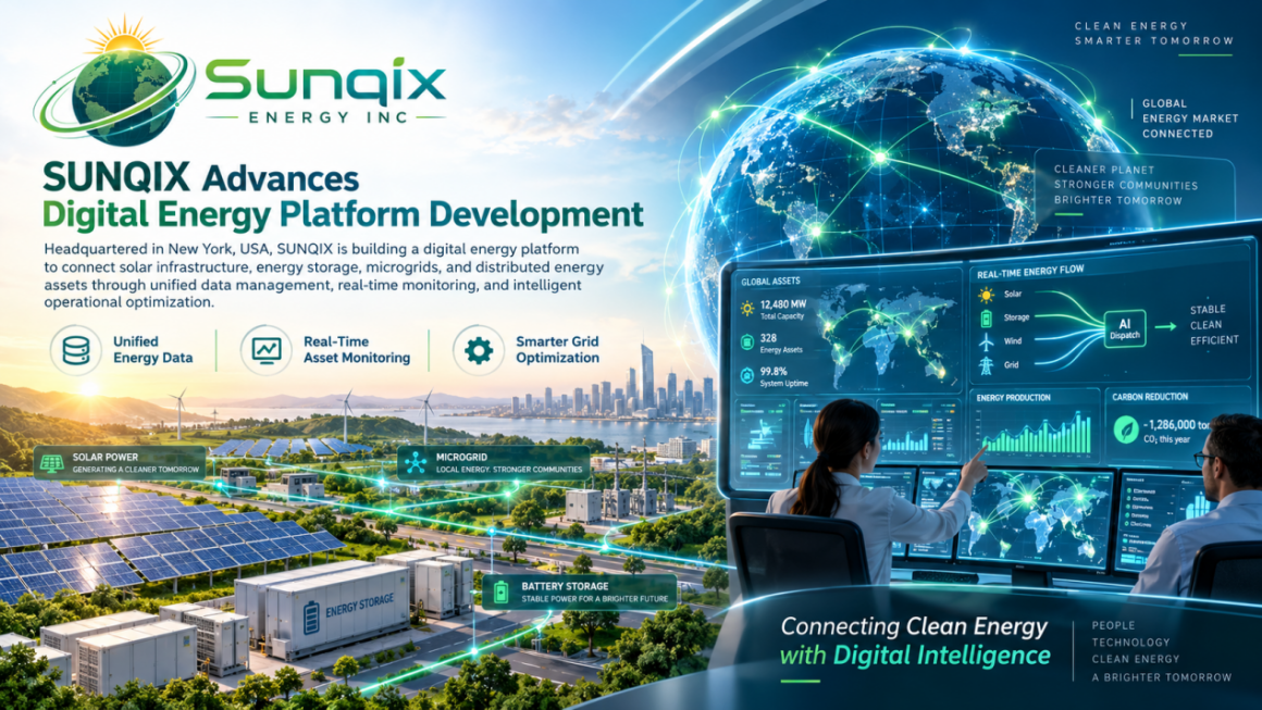 Sunqix Energy INC Advances the Development of Its Digital Energy Platform