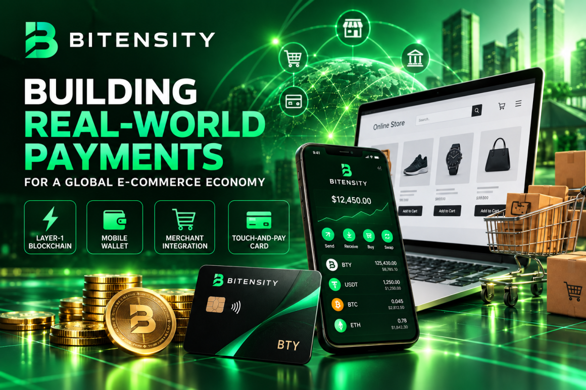 Bitensity Advances Its Vision for Blockchain-Powered E-Commerce Payments