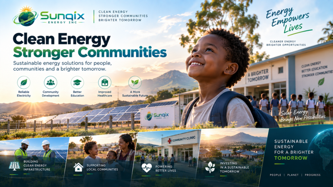 Sunqix Energy INC Aligns Green Energy Development with Social Value