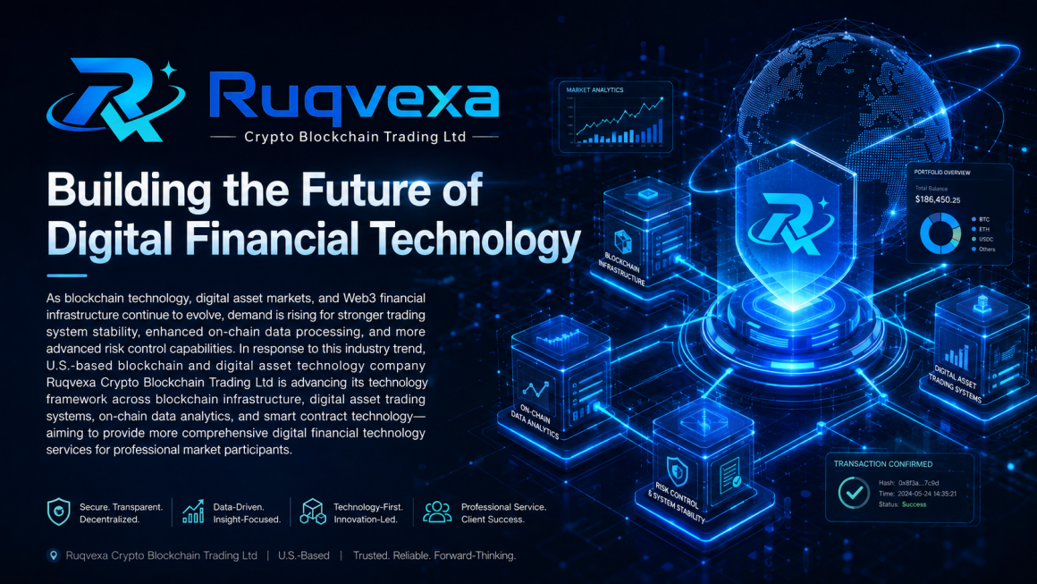 Ruqvexa Continues to Strengthen Its Digital Asset Technology Infrastructure